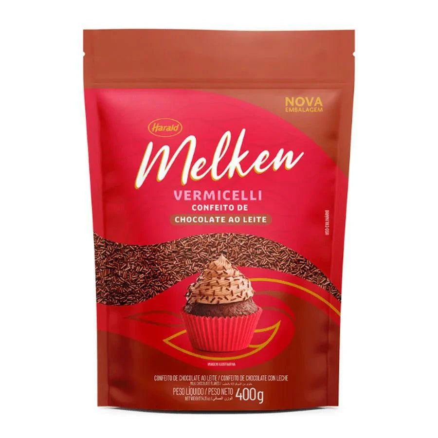 Melken Vermicelli Chocolate Ao Leite Granulado Harald 400g