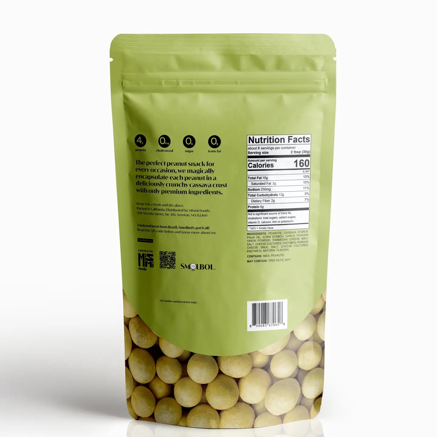 Ovinhos de Amendoim Garlic Parmesan Smolbol 170g / 6oz