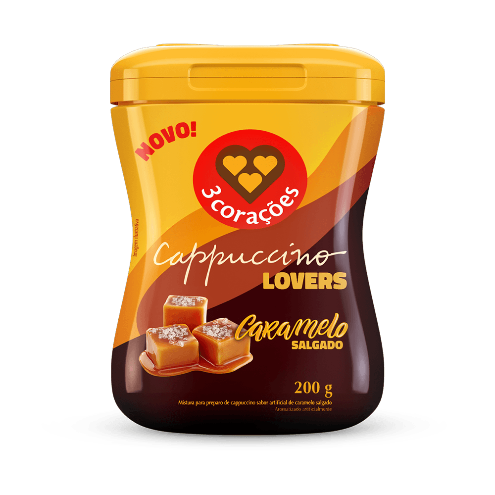 Café Cappuccino Caramelo Salgado 3 Corações 200g