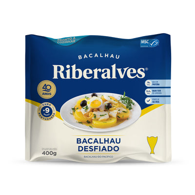 Bacalhau Desfiado Dessalgado Congelado RAlves 400g
