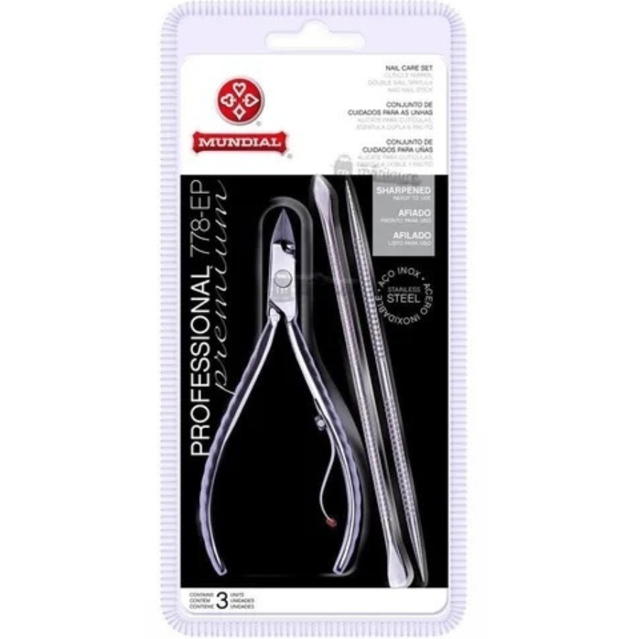 Prof Mundial Stainless Steel Cuticle Pliers Set 778 EP