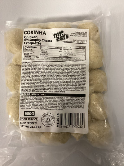 Coxinha de Frango com Catupiry Mr Eats Festa para Fritar 600g (ME2554)