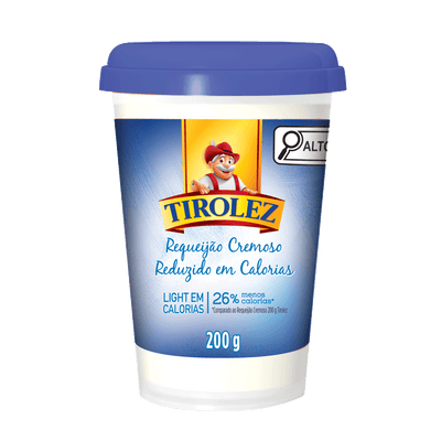 Requeijão Cremoso Copo Light Tirolez 200g