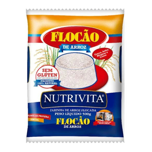 Flocao de Arroz Nutrivita 500gr