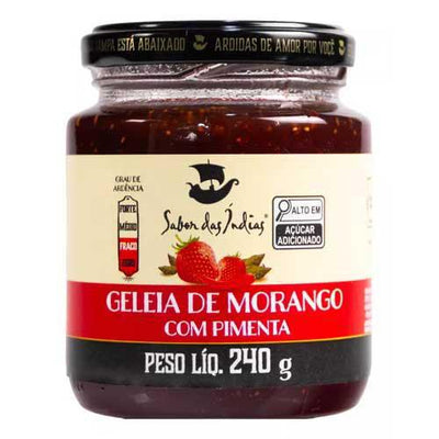 Geleia de Morango com Pimenta Sabor das Índias, 240g