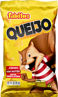 Salgadinho assado Queijo 90g Fabitos
