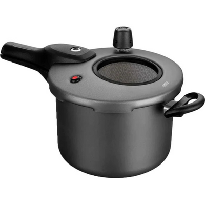 Pressure Cooker with Non-Stick Upper Display Graphite 4.5L