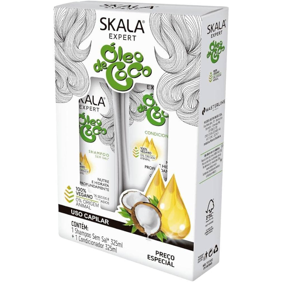 Skala Coconut Oil Shampoo & Conditioner Kit (2x325ml)