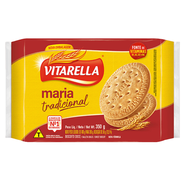 Vitarella Biscoito Clássico Maria Tradicional 400g - BR Emporio