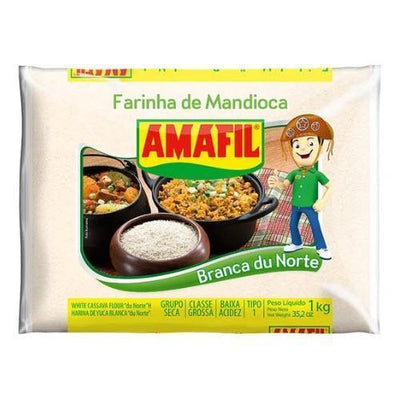 Farinha de Mandioca du Norte Grossa Amafil 1Kg - BR Emporio