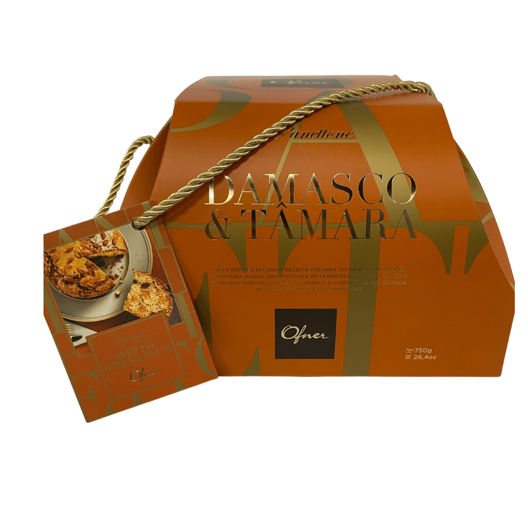 Panettone Genovese Damasco e Tamara Ofner 750g - BR Emporio