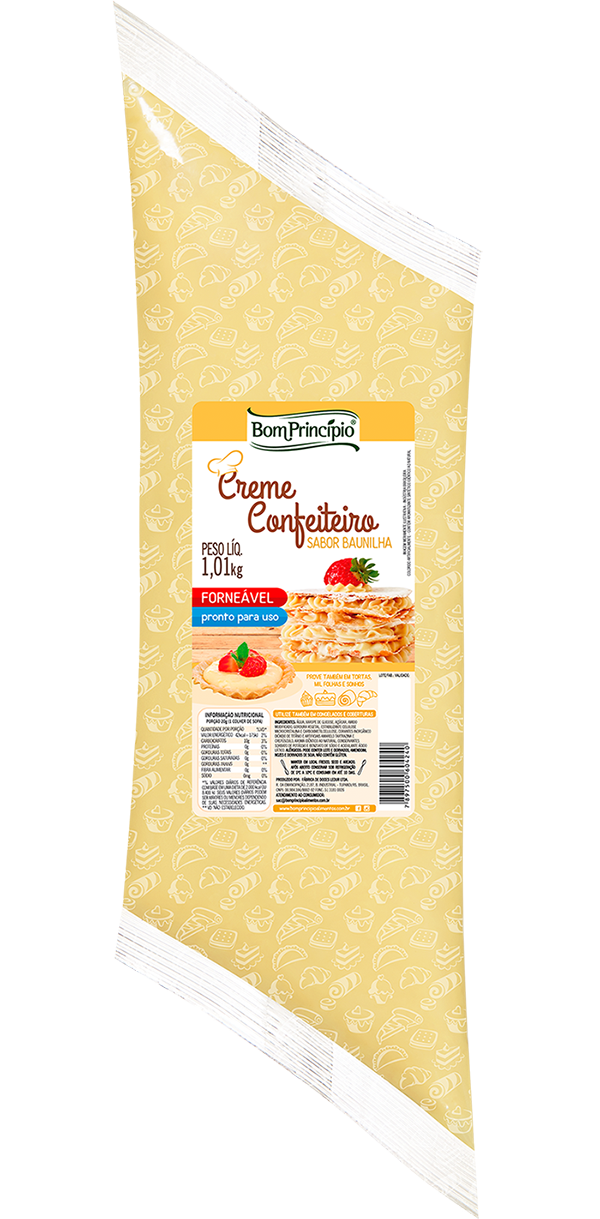 Bom Príncipio Vanilla Pastry Cream Filling, 1.01kg