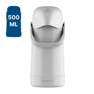 Garrafa Térmica Branca Magic Pump Termolar 500ml
