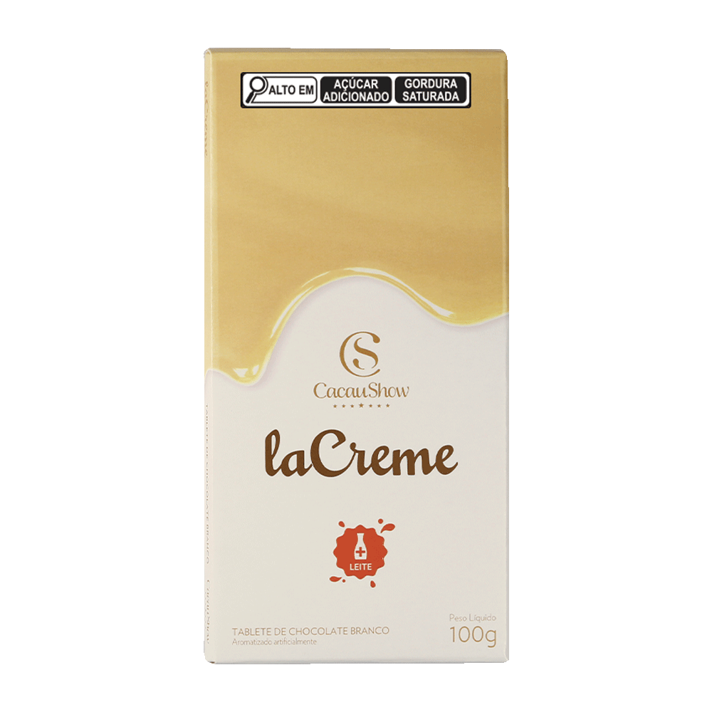 Tablete Lacreme Branco Cacau Show 100g