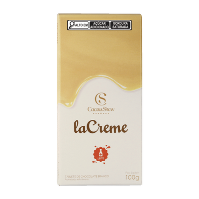 Tablete Lacreme Branco Cacau Show 100g