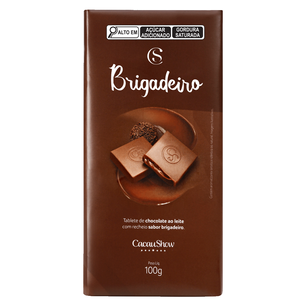 Tablete Brigadeiro Cacau Show 100g