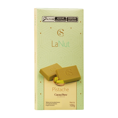 Tablete Lanut Pistache Cacau Show 100g