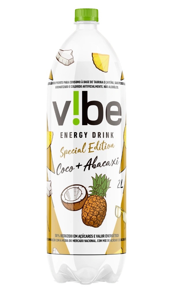 Vibe Energy Drink – Coconut & Pineapple, 2L