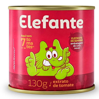 Extrato de Tomate Elefante Lata 130g