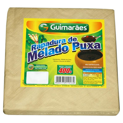 Guimarães Rapadura Melado Puxa (Pulled Molasses Candy), 400g