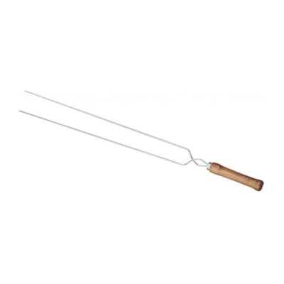 Espeto Duplo Aço - 65cm
