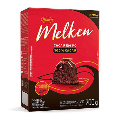 Cacau em Pó Melken 100% Harald 200g