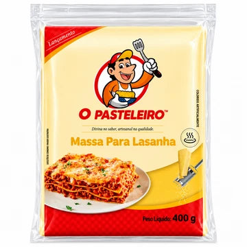 Massa de Lasanha - O Pasteleiro 400g