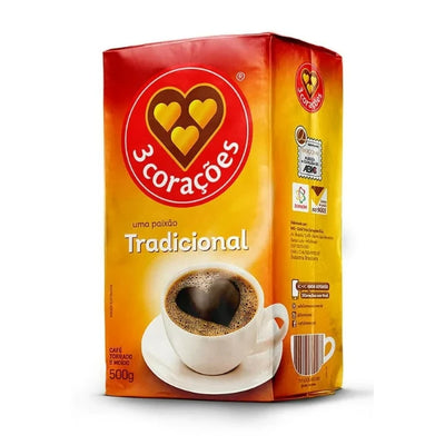 Café 3 Corações Tradicional Vácuo  500g