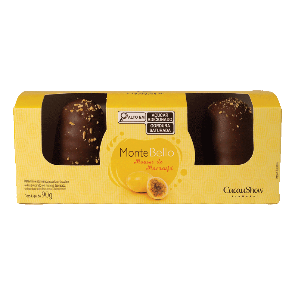 Montebelo Mousse Passion Fruit Cocoa Show Box 90g