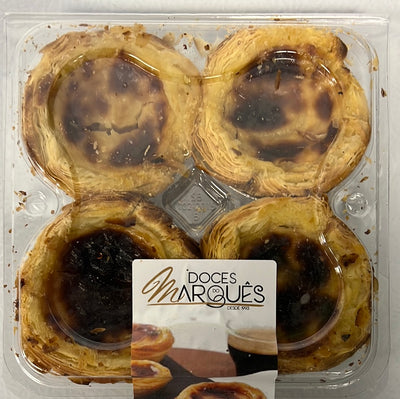 Pastel de Nata Português Custard Tarts (4 unidades) 70g Portmar