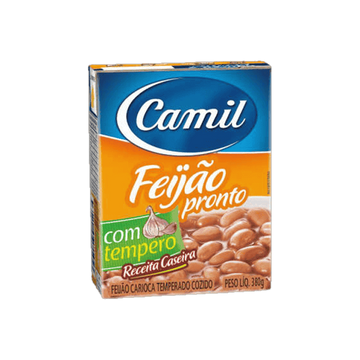 Feijão Carioca Pronto Para Comer Temperado Camil 380g