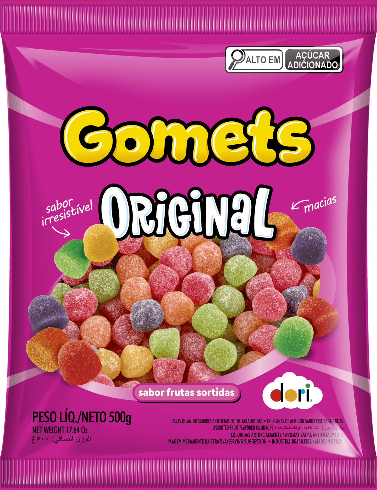 Bala de Goma (Jujuba /Gomets) Dori 500g