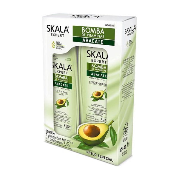 Kit Shampoo e Condicionador Abacate Skala (2x325ml)