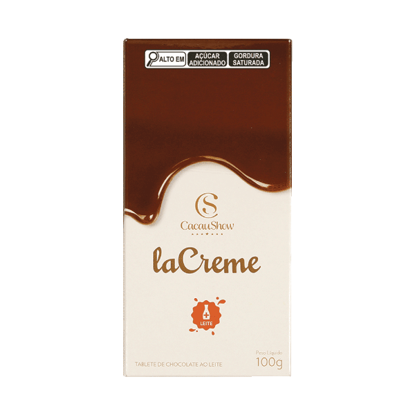 Lacreme Milk Chocolate Show Tablet 100g