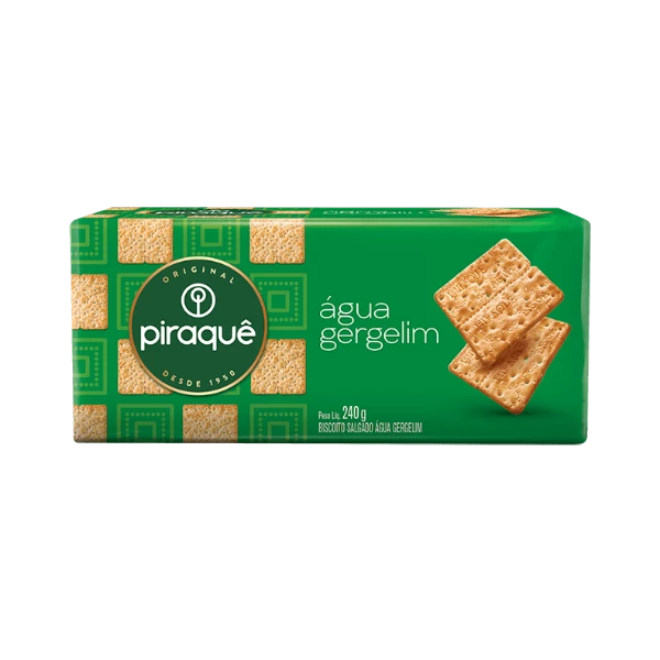 Piraquê Water and Sesame Biscuit 215g