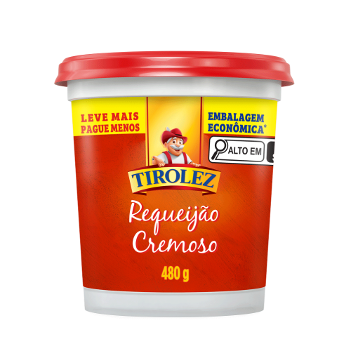 Requeijão Cremoso Copo Grande Tradicional Tirolez 400g