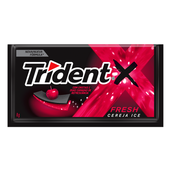 Chicle Fresh Cereja Trident 8g