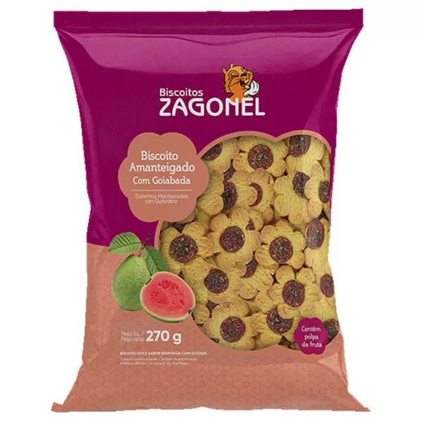 Biscoito Amanteigado com Goiabada 270g Zagonel