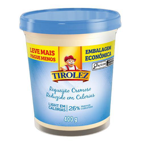 Requeijão Cremoso Copo Grande Light Tirolez 400g