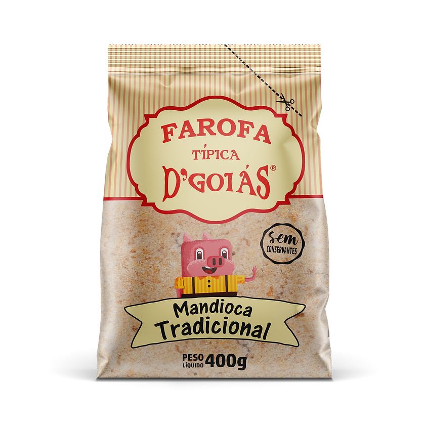 Goianinha Farinha de Mandioca Tradicional  D'Goias 400g