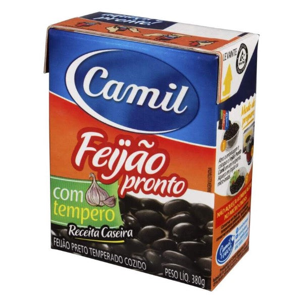 Feijão Preto Pronto Para Comer Temperado Camil 380g