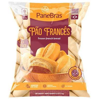 Pão Francês Tradicional Congelado Panebrás 1kg