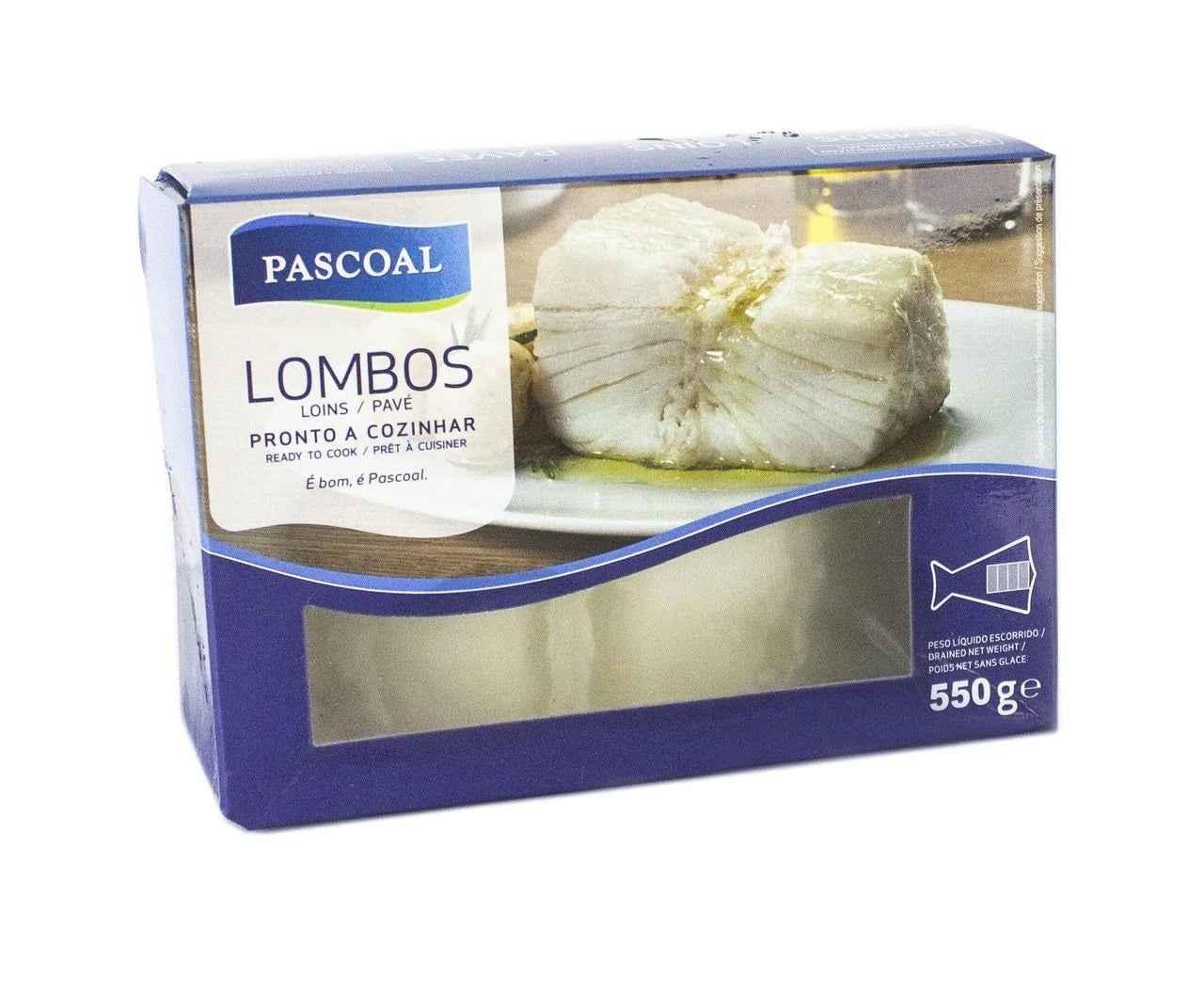 Desalted Cod Loin 550g Pascoal