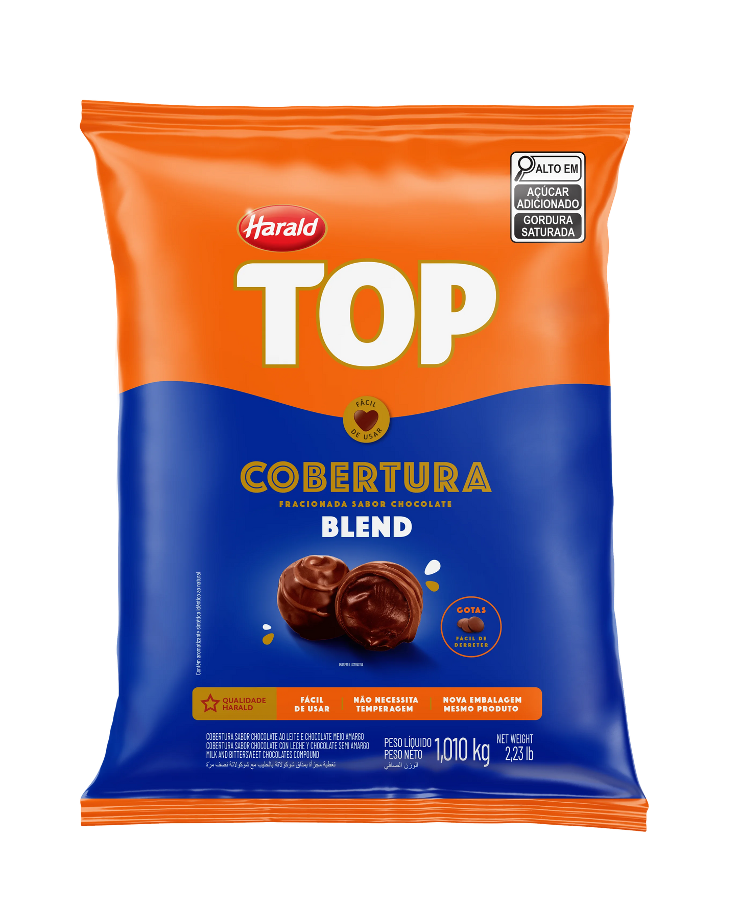 Cobertura Top Blend em Gotas Harald 1Kg