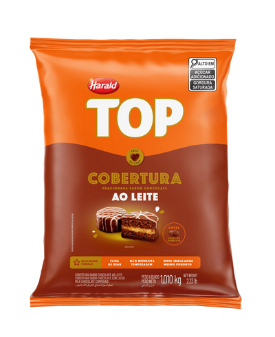 Cobertura Top ao Leite em Gotas Harald 1Kg