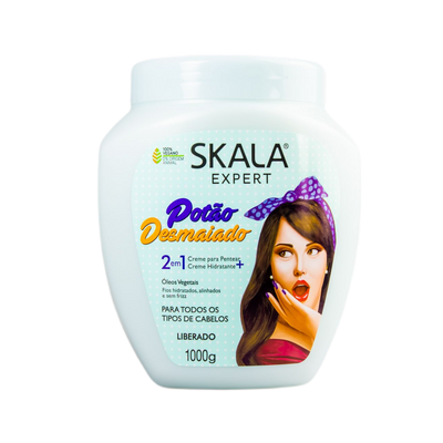 Creme Skala Expert Potão Desmaiado 2 em 1: Creme de Pentear + Creme Hidratante - 1 kg