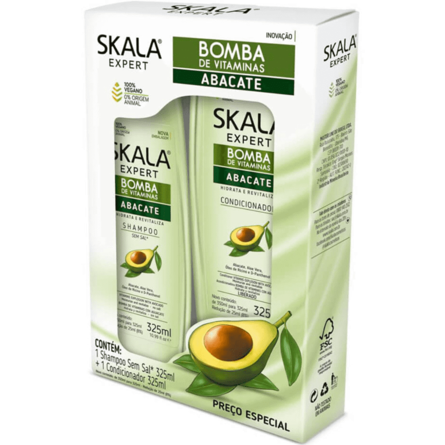 Skala Avocado Shampoo and Conditioner Kit (2x325ml)