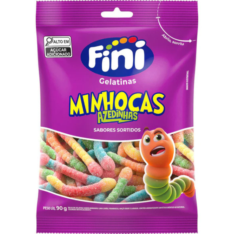 Fini Citrus Worm Jelly Candy 90g