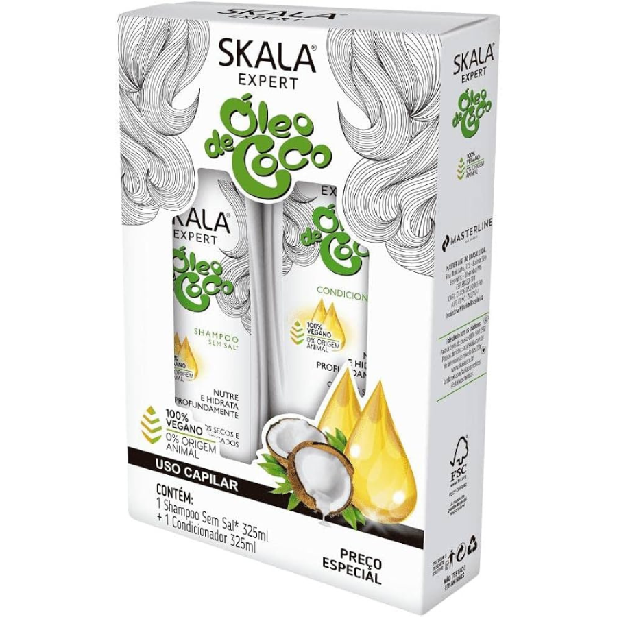 Kit Shampoo & Condicionador Skala Oleo de Coco (2x325ml)