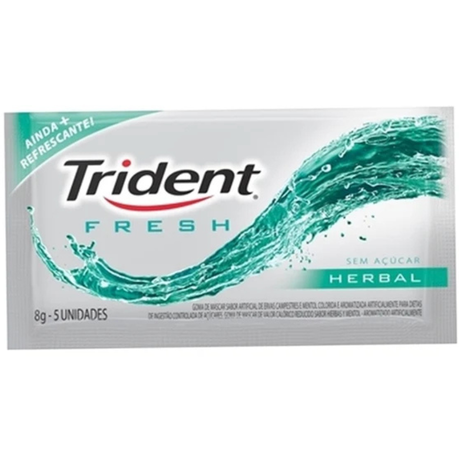 Chicle Fresh Herbal Trident 8g